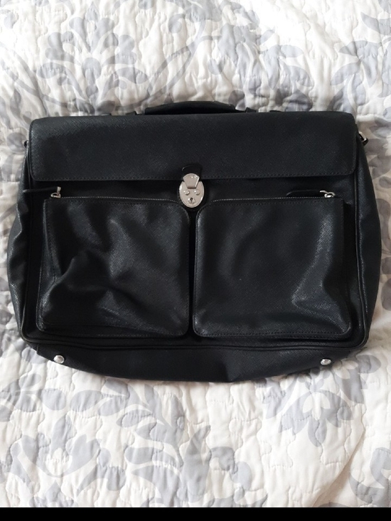 Other - Black Men's Leather Briefcase Bag
